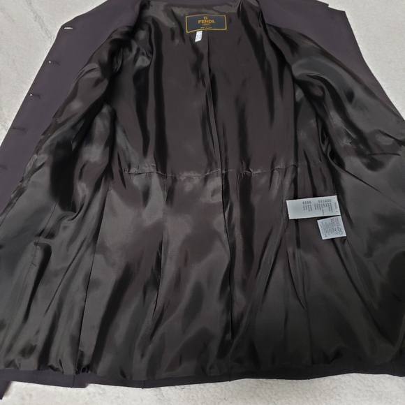 Vintage Fendi dark brown fitted blazer - Picture 10 of 11